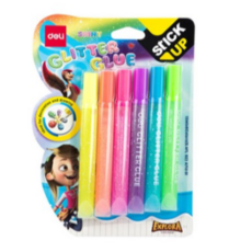 델리 반짝이풀 형광 12ml x 6종 세트 EA71301, 혼합색상(6개입), 10개