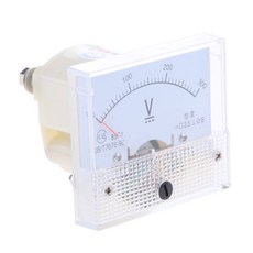 shangren 측정 도구 아날로그 패널 전압계 DC 0 - 75 V 측정 범위 전압 테스터, 화이트, 1개