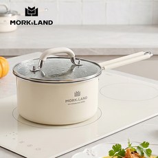 MorkLand 라면 냄비 304 스텐 3중 가스렌지겸용 인덕션 이유식 냄비, 1개, 베이지, 16cm