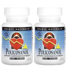 소스내추럴스 폴리코사놀 20mg 60정 2병