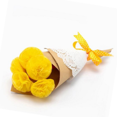 종이꽃다발 미니 종이꽃 만들기 키트 졸업 학예회 선물(옐로우), 본상품