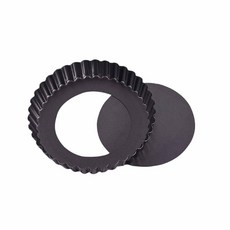 케이크와 페이스트리를 위한 기능성 타르트 팬 논스틱 디저트 스탬프, 4inches, LB, 1개