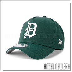 New Era 底特律老虎隊 9FORTY 可調節棒球帽, 綠, 1個