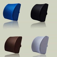 자동차등쿠션 운전석허리쿠션 메모리폼, 등쿠션 브라운