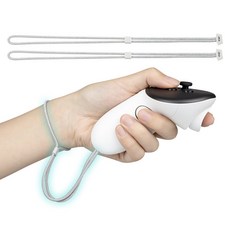 SOULWIT 전문 VR 교체용 손목 밴드-호환 모델 Oculus Quest3 Meta Quest 3S 메타 퀘스트용 내구성 조절식 컨트롤러 손목 스트랩 DIY 설치 1쌍, 1세트, White