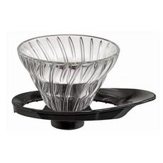 HARIO 하리오 V60 내열 유리 투과 드리퍼 01 1~2잔용 블랙 일본제 VDGR-01-B, 상세페이지 참조, 1개, 1ml