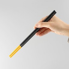 일본 마나 실리콘 투톤 젓가락 미니 / K691, 옐로우 [K691Y], 단품, 1세트