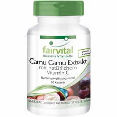 독일 페어바이탈 fairvital Camu Camu 카무카무 추출물 내추럴 비타민C 1000 mg, 1개, 90정