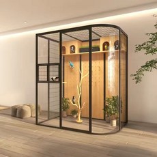 앵무새 대형 새장 횃대 둥지 놀이터 날림장 아크릴 케이지, 1. A타입(상품사진참조)