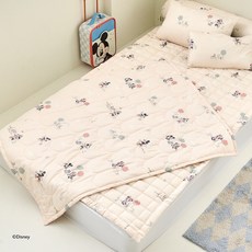 [MODERN HOUSE 중계점] 디즈니) 스웰 미키앤프렌즈 알러지케어 극세사 낮잠이불 100x130 베이지 RD0225019