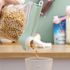 다용도 밀봉 집게 뚜껑 봉지 클립, 그린, 1개