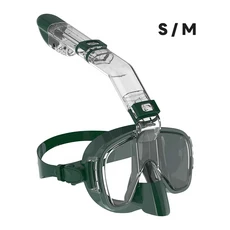 수중 스노클링 하프 페이스 마스크 세트 스쿠버 다이빙 호흡기 김서림 방지 안전 성인용, 14 Navy Blue S-M