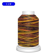 段染圓蠟線手工編織繩, 1個, C2#,3股 0.38mm粗 378米