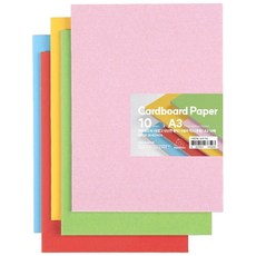 PaperPhant 하드보드지 (두껍고 단단한 종이) cardboard paper A3 10매, 5컬러 혼합(Mix)