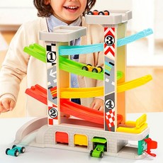 미니카차고지 자동차슬라이드트랙 미니카경주장난감 두돌남아장난감, 1개