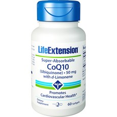 LIFE EXTENSION 輔酶Q10軟膠囊 50mg, 1個, 60 件