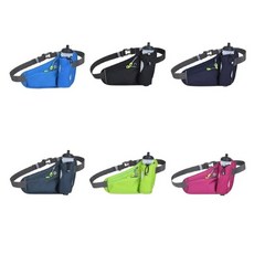 러닝 활동용 물병 수납 스포츠 허리 벨트 가방, 블루