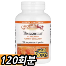 네추럴팩터스 커큐민리치 테라커민 베지테리안 캡슐, 120회분, 1개