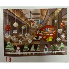 聖誕節櫥窗靜電壁貼 聖誕樹裝飾 聖誕裝飾, 圖片13