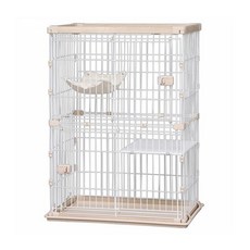 IRIS 木質貓籠 PWCR-962 963 IR-812 813 貓貓樂園三層貓籠 貓屋, 1個, 木質貓籠 2層 PWCR-962-米色, 米色