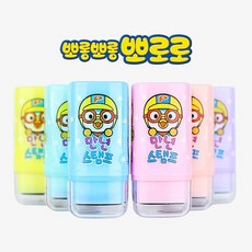 뽀로로와 친구들 사각 칭찬 스탬프 참잘했어요 도장 6가지 색상 세트
