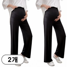 차쿠 1+1 여성 임산부 바지 편한 스판 팬츠 임산부 산후조리원 바지 신축성 좋은 임산부 체형커버 모달 임부통바지
