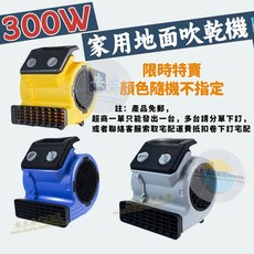 安玄 地面吹乾機 300W強力鼓風機 三檔風速可定時 多角度調節, 隨機顏色-300W強風【可定時+可調角度