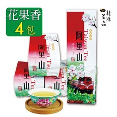 龍源茶品 阿里山手採花果香茶葉 附提袋 SGS檢驗合格高山茶葉, 1個, 150g, 4個裝