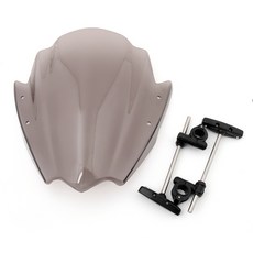 通用款造型抗壓擋風鏡 機車改裝配件 提升騎乘舒適度, Smoke