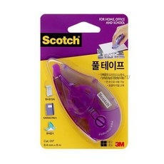 스카치 풀 테이프 8.4mm x 8m, 투명, 1개