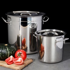 강화 곰솥 냄비 대용량 육수 스텐 들통 식깡 대형 사골 육수통 식강, 35cm, 1개, 30리터