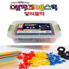 매직크레스틱 빨대 창의블럭 864p, 혼합색상, 1개