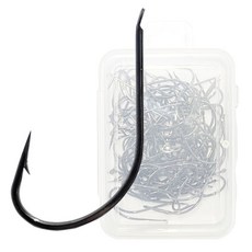 씨케이 / 마스 메바루 훅 / 볼락 전용 바늘 / 가늘고 예리한 바늘 / 블랙 메탈 색상 NSB / 표준 사이즈의 바늘 / 덕용 100개 입 / 전용 케이스 제공, 100개입, 1개