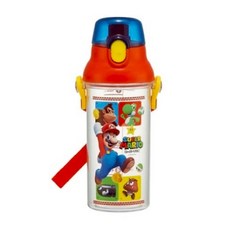 슈퍼마리오 원터치 눈금 물통 / 480ml, 1개, 투명