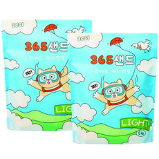 3651 365샌드 라이트 카사벤토 카사바 벤토나이트 고양이모래, 무향, 2개, 6kg 무향, 2개, 6kg