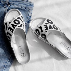 DUPLE Gaiashu 女款印字時尚拖鞋 5cm