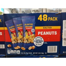 플랜터스 솔티드 피넛 가염 땅콩, 48개, 28g