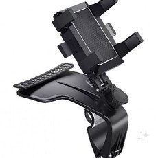 자동차 계기판 부착 스마트폰 거치대 클립형 회전 조절 운전 중 핸즈프리, 1개