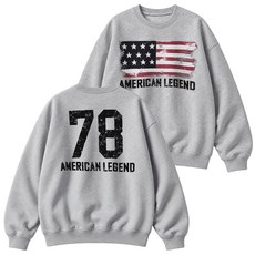 스탠브 남녀공용 캐주얼 긴팔 스웻셔츠 남성 여성 데일리 오버핏 맨투맨 USA 78