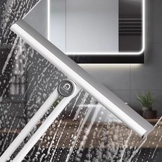 오르세홈 180도 회전 접이식 욕실 화장실 물기제거 스퀴지 2P, 크림화이트, 1세트