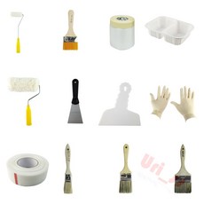 페인트도구세트 셀프 페인팅 종이사포, 도구세트3-알뜰방문세트