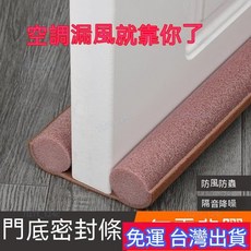 樂購 門底密封條 隔音條 門縫擋 密封條 門窗密封條 擋風條 防水防蟲防盜門 木門隔音條 臥室房門縫隙 擋, 黑色,1條裝[適一扇門](長度93厘米), 1個