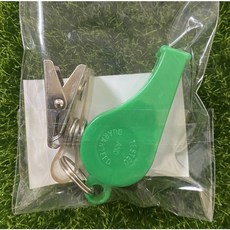 雷鳥口哨 鐵哨附夾/彩哨附夾/彩哨附繩 - 安全口哨 登山/旅遊/急救必備, 彩哨附夾, 1個