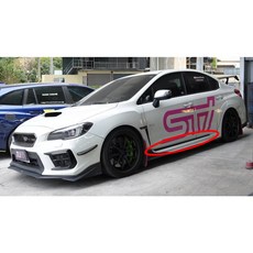 2015-2021 WRX/STI S207 ABS側裙飾條 含平光黑噴漆, 1個