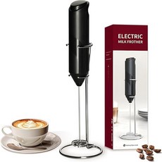 전동밀크 핸드헬드 거품기 전동 소형 브라켓 포함 미니 초경량 커피 교반 음료 믹서 배터리식 크리머제트 거품기 커피 카푸치노 라떼 말차 핫초코용