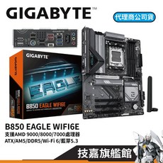 GIGABYTE 技嘉 EAGLE AX DDR5 AMD AM5 ATX 主機板, 1個, B850 EAGLE WIFI6E