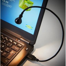 IKEA JANSJO USB LED燈 黑色 38公分 便攜筆電燈 任意調節, JANSJO黑色38公分, 1個