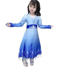 艾莎長袖連身裙+外套+長褲