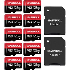 128GB 제외 128MB 마이크로 SD 카드 10팩 이스트불 메모리 팩 감시 카메라용 풀 HD 비디오 90MBs UHS-I U1 클래스 1010대 및 어댑터 2개 포함, 32GB, 5Pack
