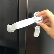 문열림방지 밴드형 서랍잠금장치 슬라이드락, 기본, 1개